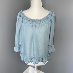 JANE AND DELANCEY off the shoulder blouse size M